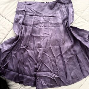100% Silk Nougat London Purple midi skirt